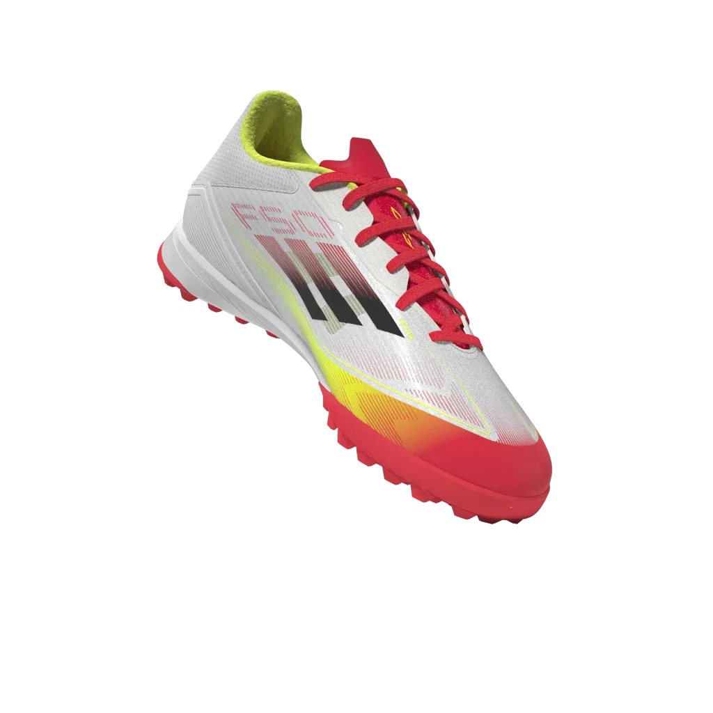 adidas F50 LEAGUE Artificial Turf Soccer Shoes | Cloud White-Core Black-Solar Yellow | Men's