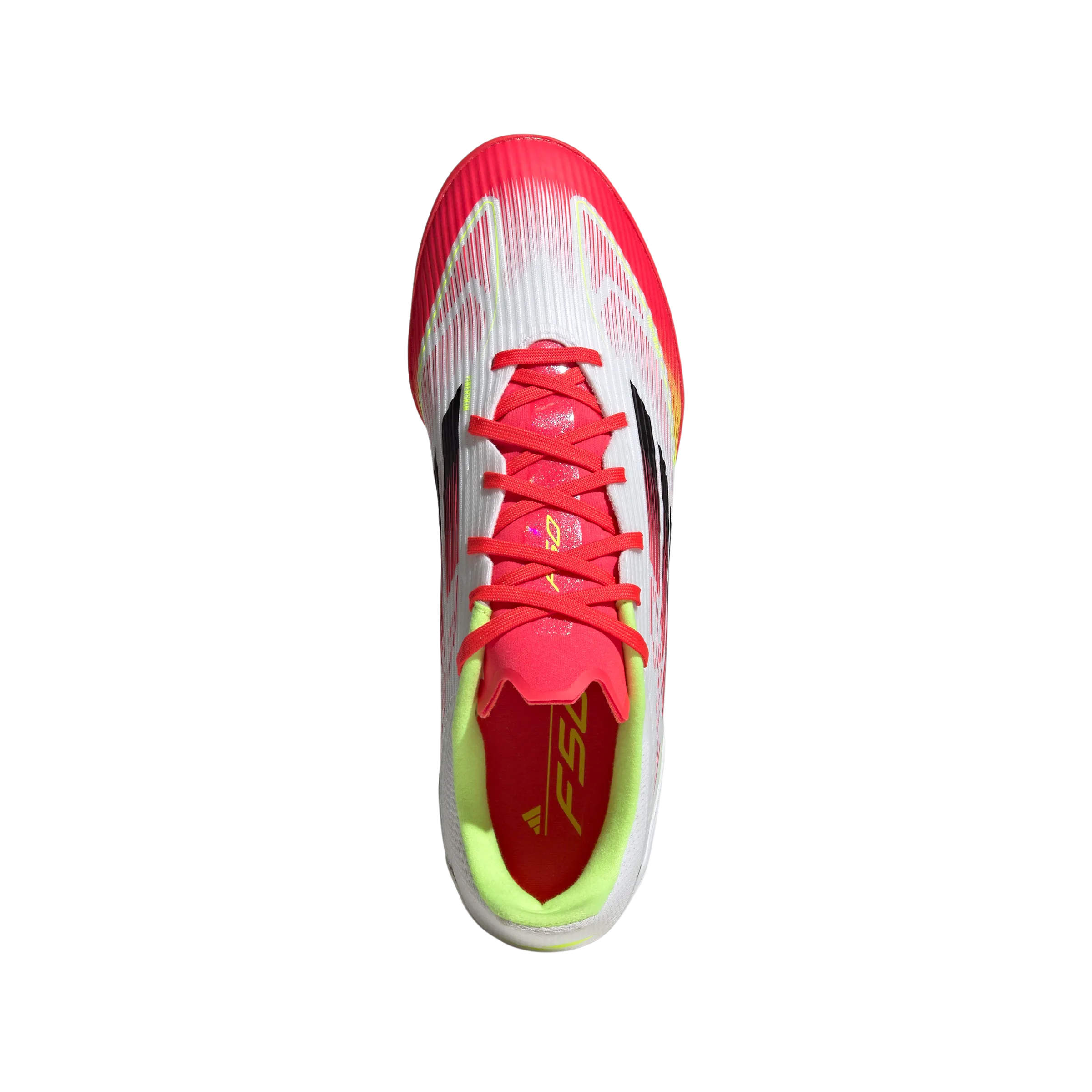 adidas F50 LEAGUE Artificial Turf Soccer Shoes | Cloud White-Core Black-Solar Yellow | Men's