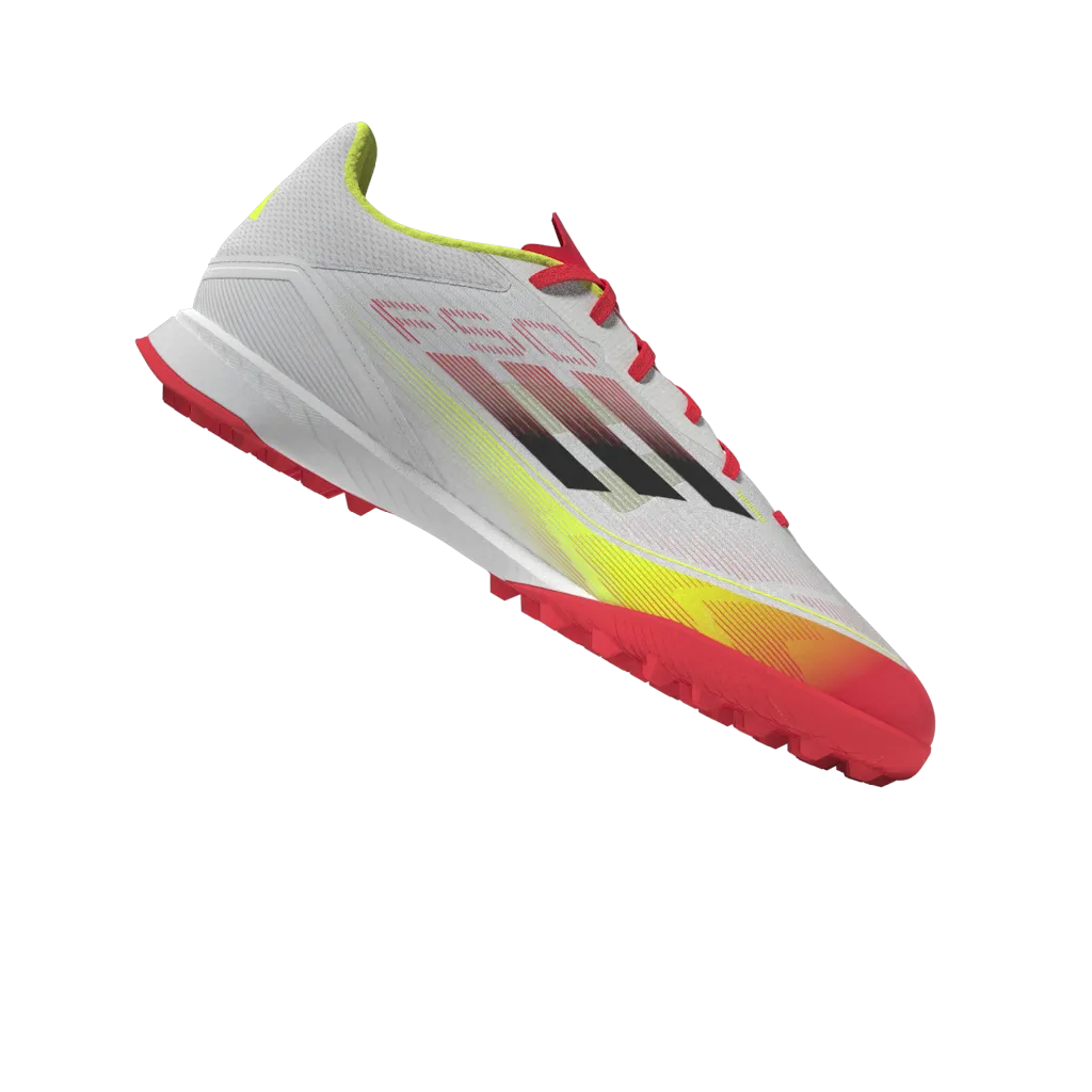 adidas F50 LEAGUE Artificial Turf Soccer Shoes | Cloud White-Core Black-Solar Yellow | Men's