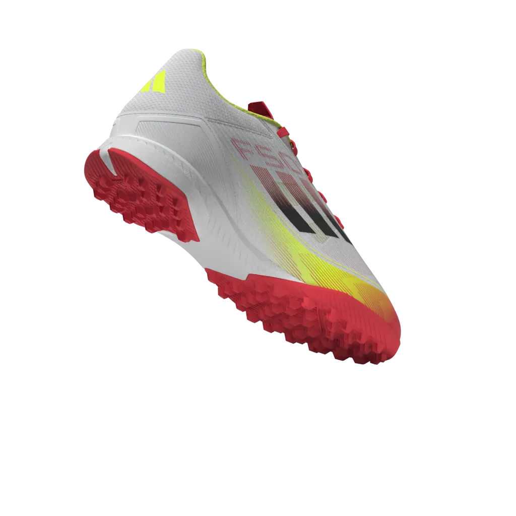 adidas F50 LEAGUE Artificial Turf Soccer Shoes | Cloud White-Core Black-Solar Yellow | Men's