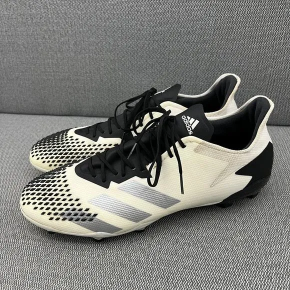 Adidas Predator Demonskin FW9199‎ Mens Black &amp; White Soccer Cleats Size 12