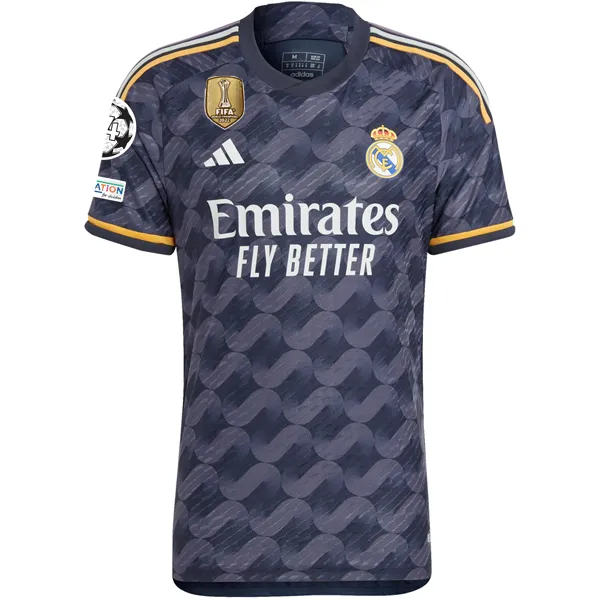 adidas Real Madrid Authentic Brahim Diaz Away Jersey w/ Champions League   Club World Cup Patch 23/24 (Legend Ink/Preloved Yellow)