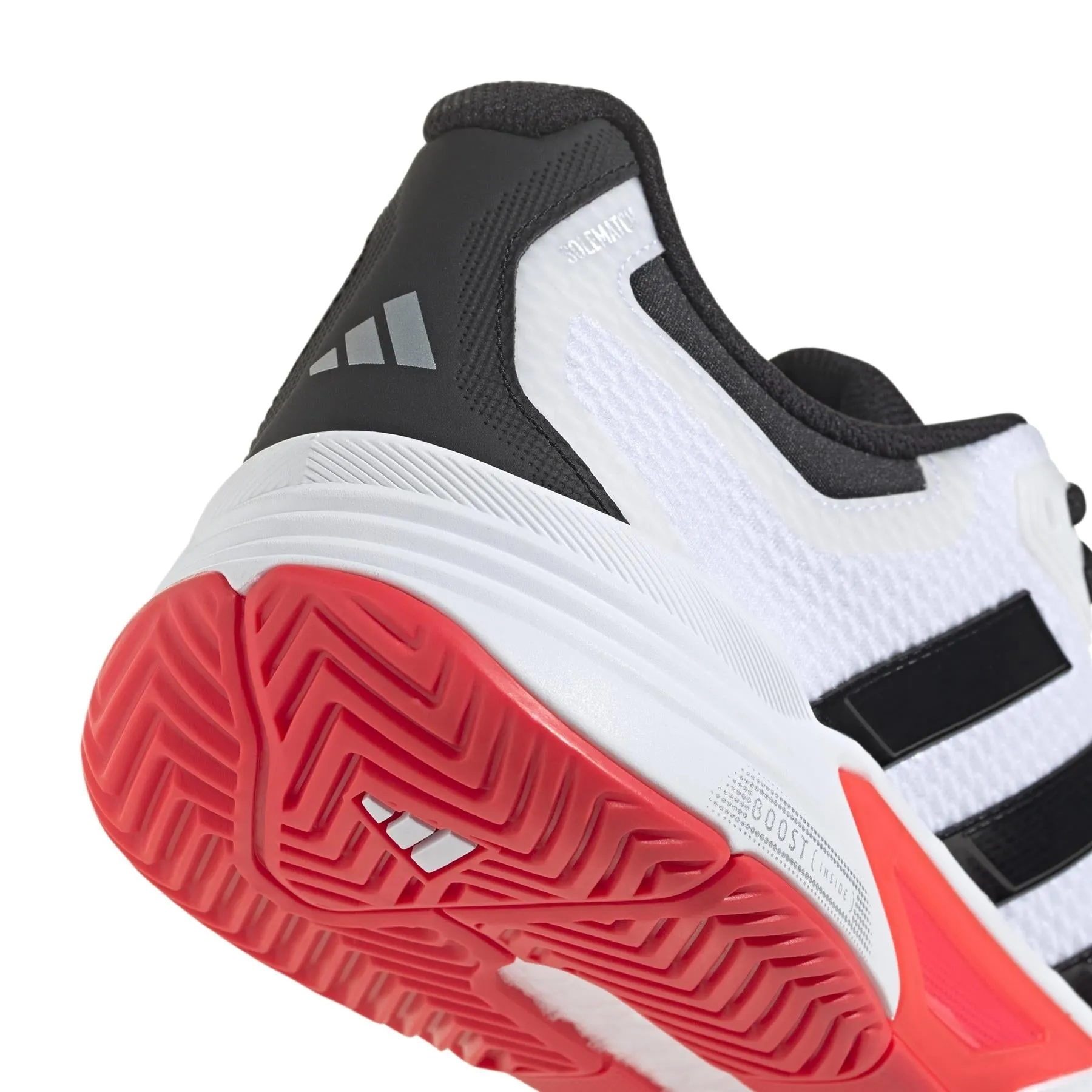 ADIDAS Solematch Control 2 Mens Tennis Shoes - White / Black / Red