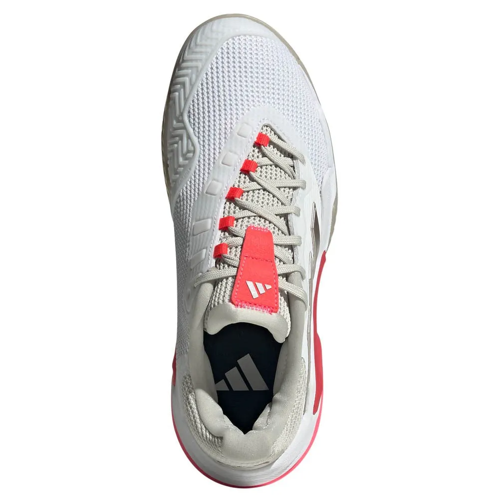 adidas Women's Barricade 13 - Cloud White/Lucid Red