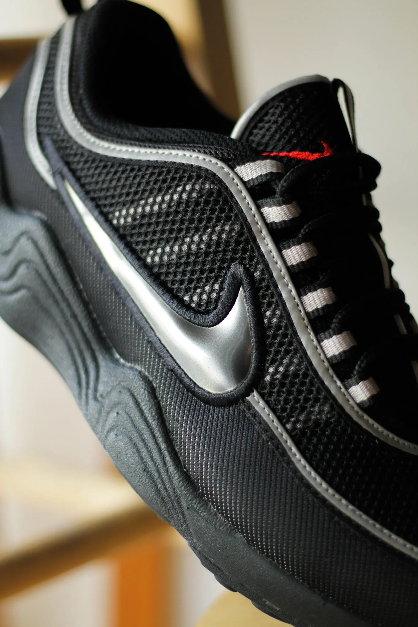 AIR ZOOM SPIRIDON SP "BLACK/METALLIC SILVER"
