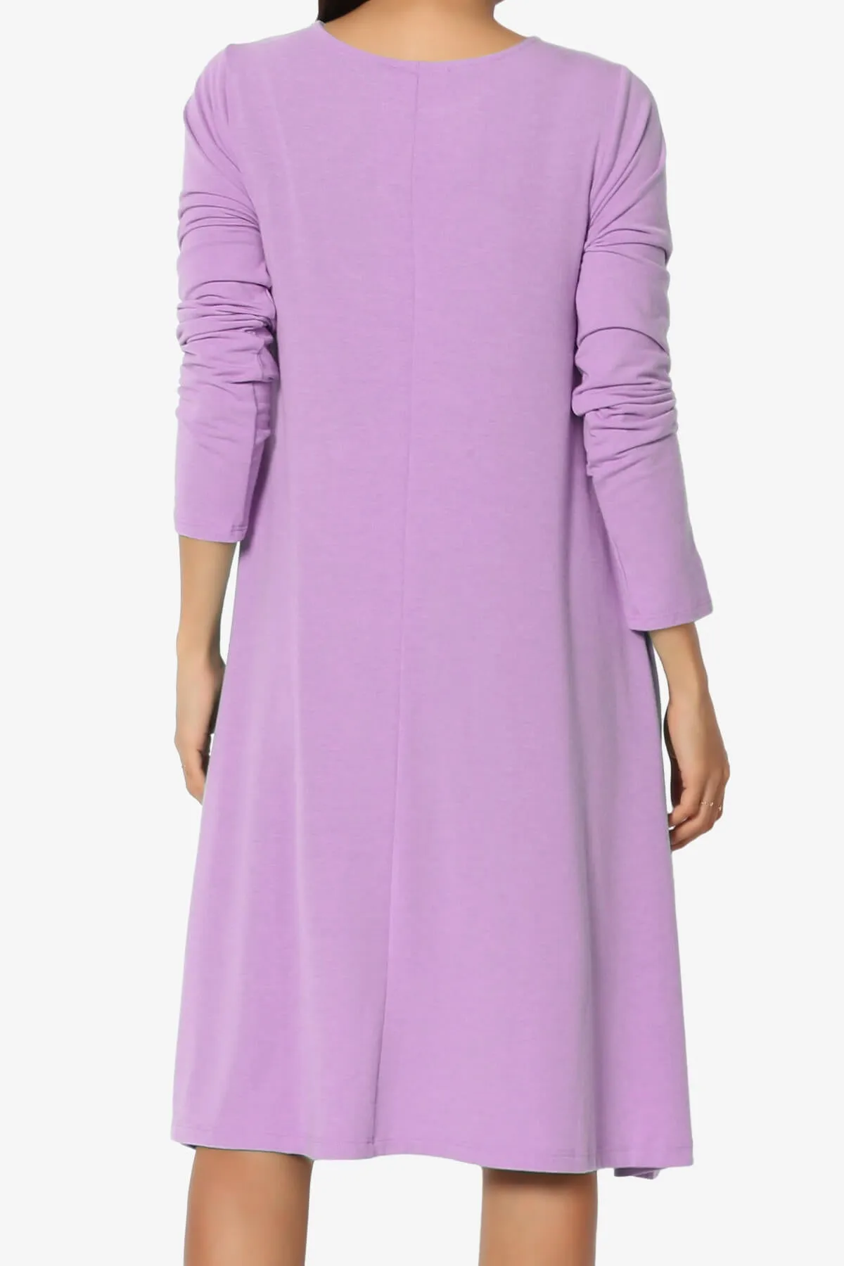 Allie Long Sleeve Jersey A-Line Dress