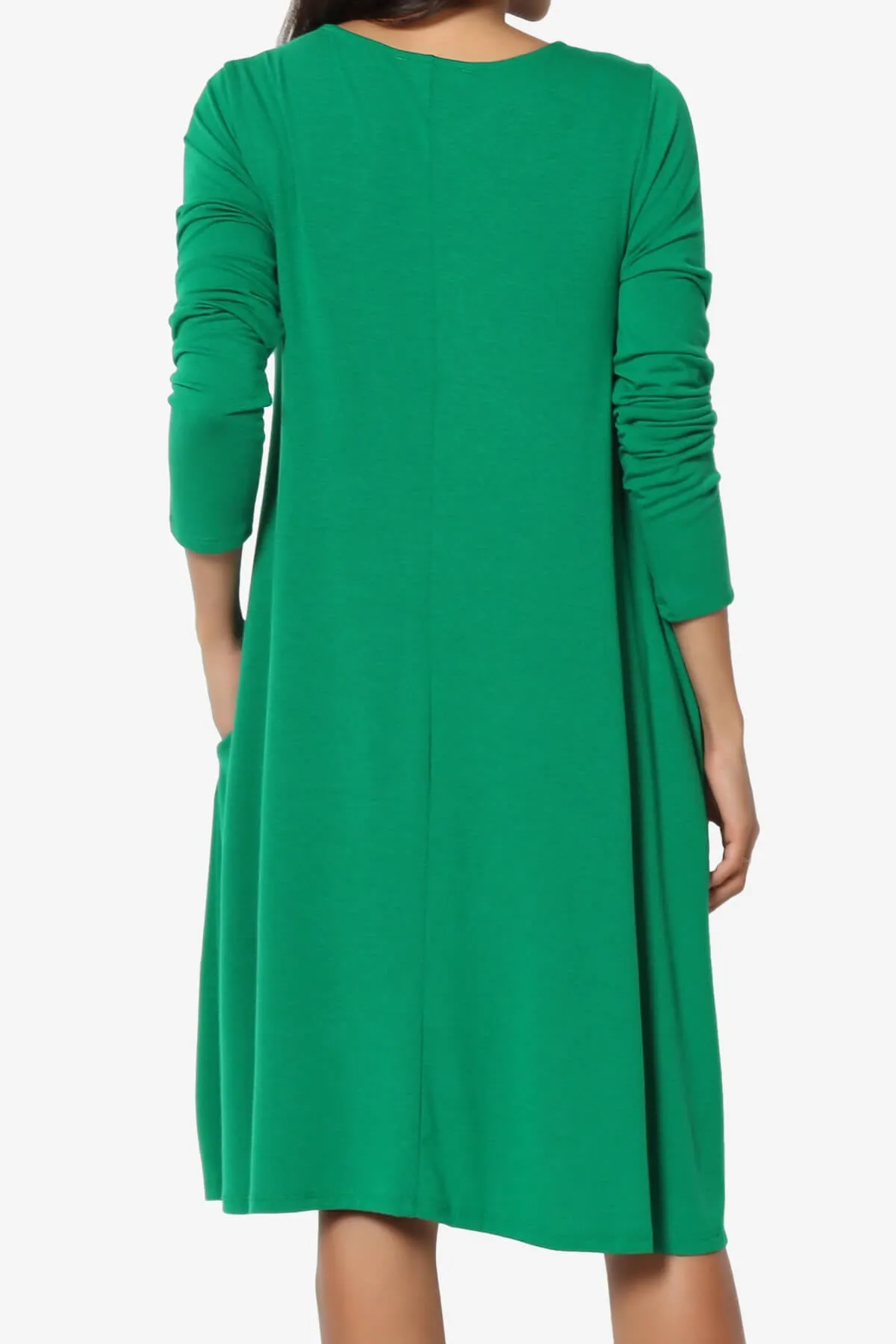 Allie Long Sleeve Jersey A-Line Dress