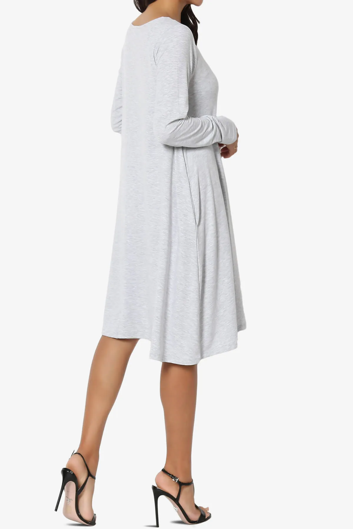 Allie Long Sleeve Jersey A-Line Dress