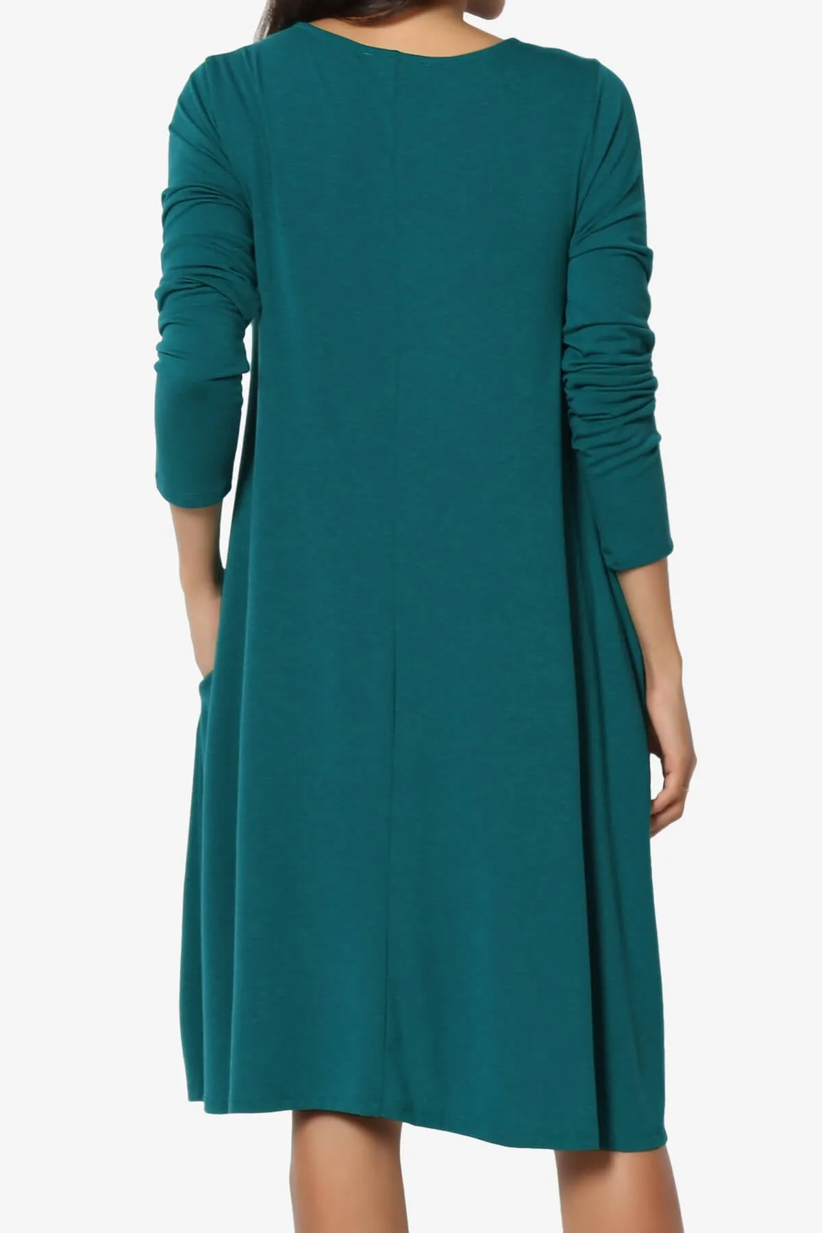 Allie Long Sleeve Jersey A-Line Dress