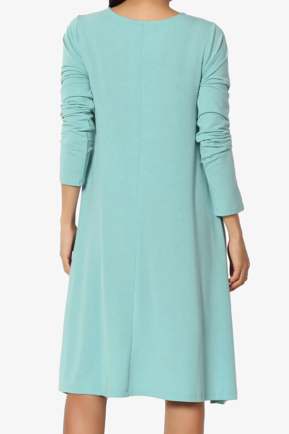 Allie Long Sleeve Jersey A-Line Dress