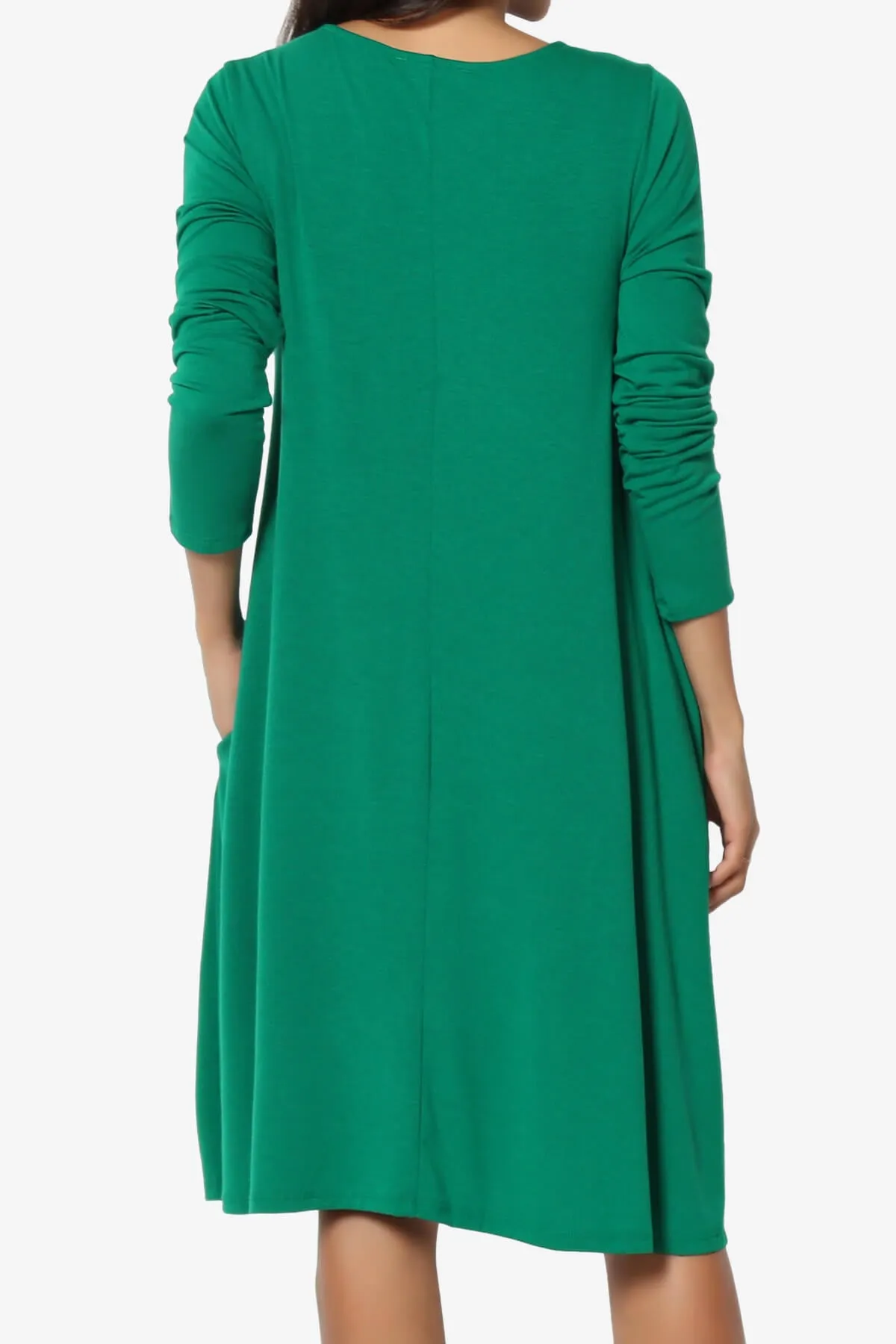 Allie Long Sleeve Jersey A-Line Dress