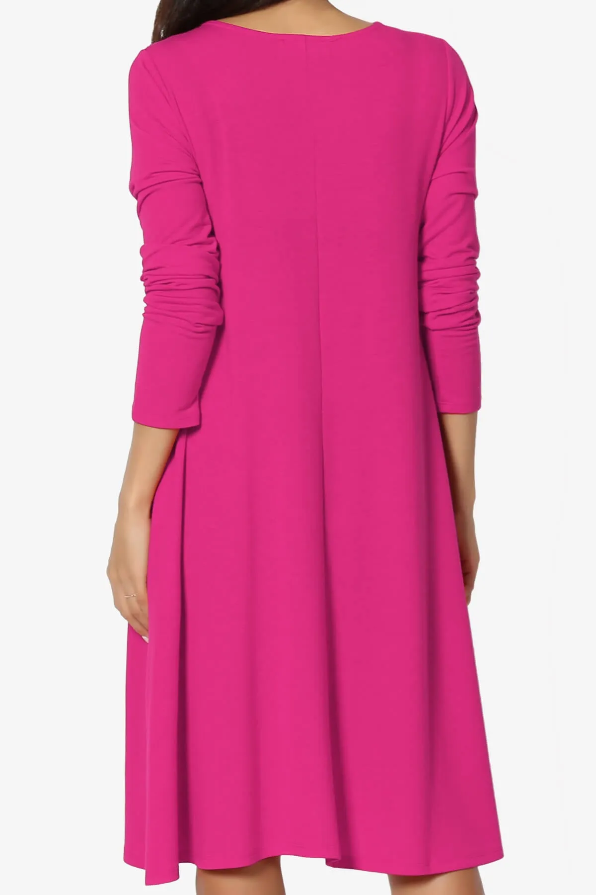 Allie Long Sleeve Jersey A-Line Dress