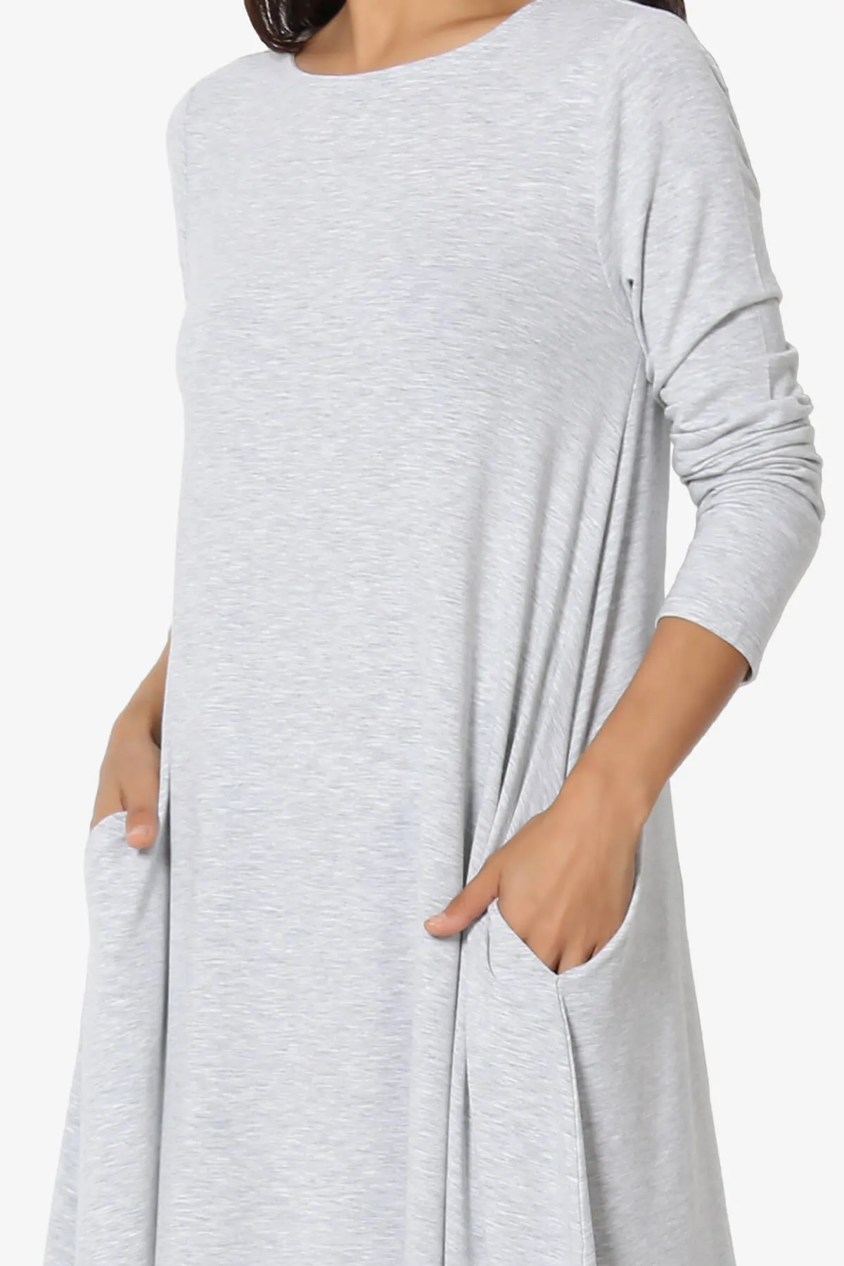 Allie Long Sleeve Jersey A-Line Dress