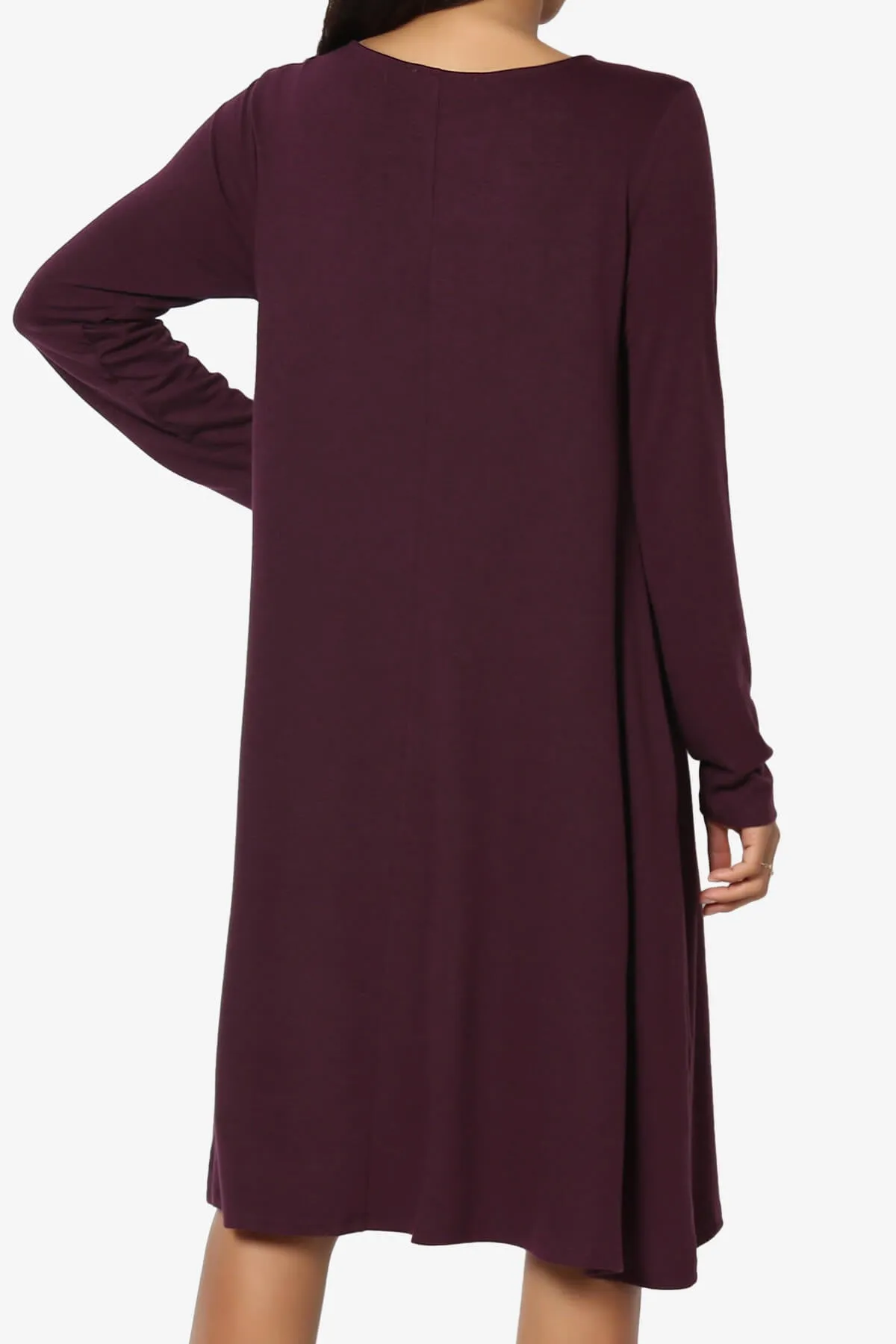 Allie Long Sleeve Jersey A-Line Dress