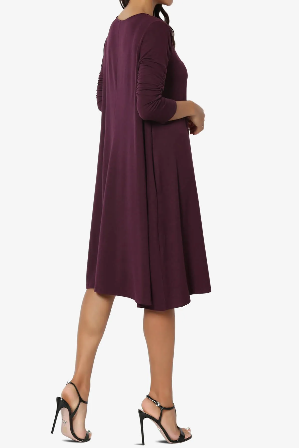 Allie Long Sleeve Jersey A-Line Dress