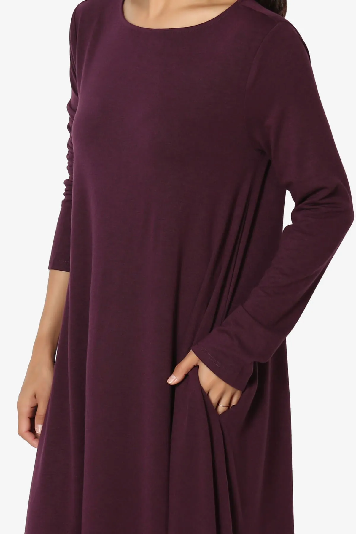 Allie Long Sleeve Jersey A-Line Dress