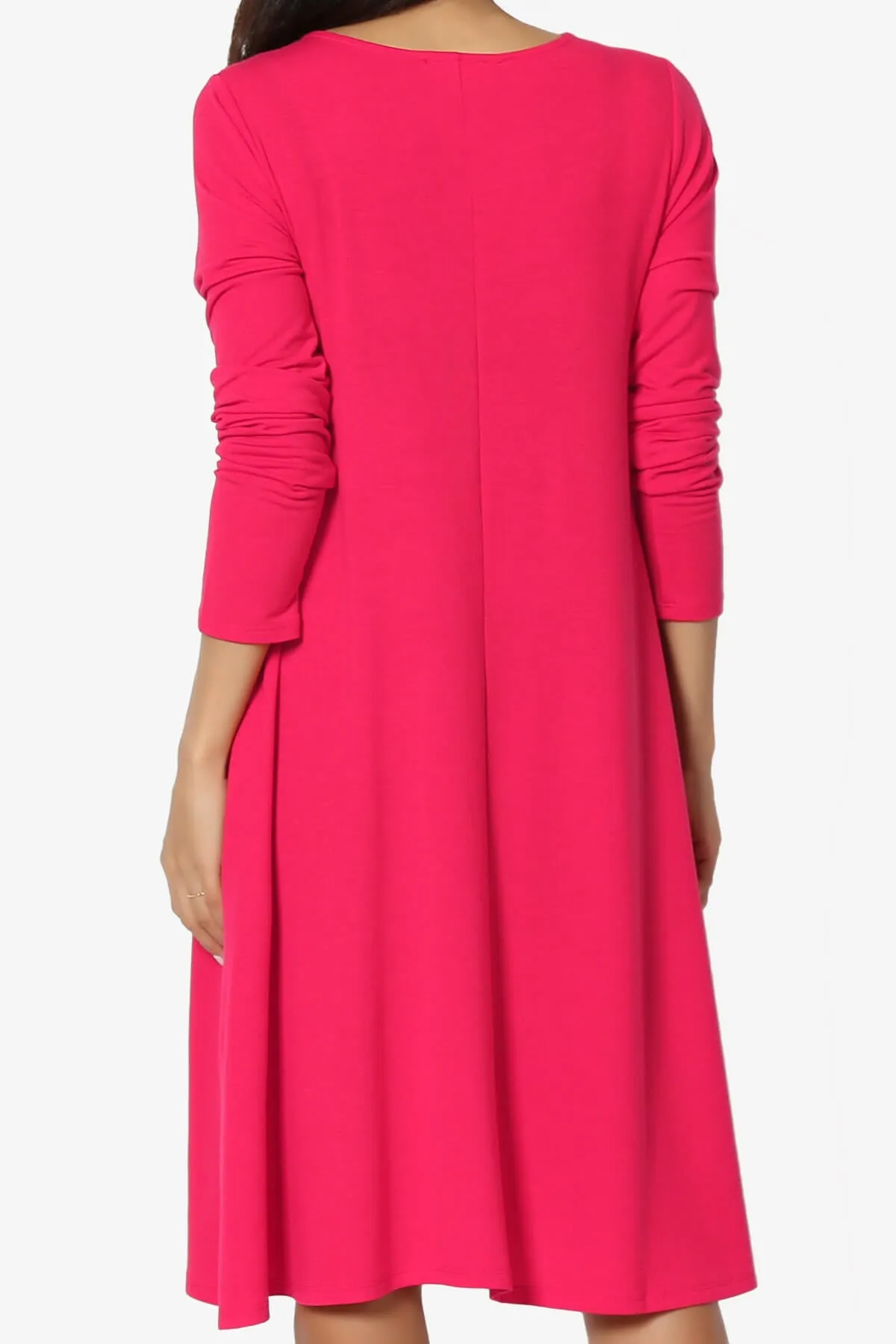 Allie Long Sleeve Jersey A-Line Dress