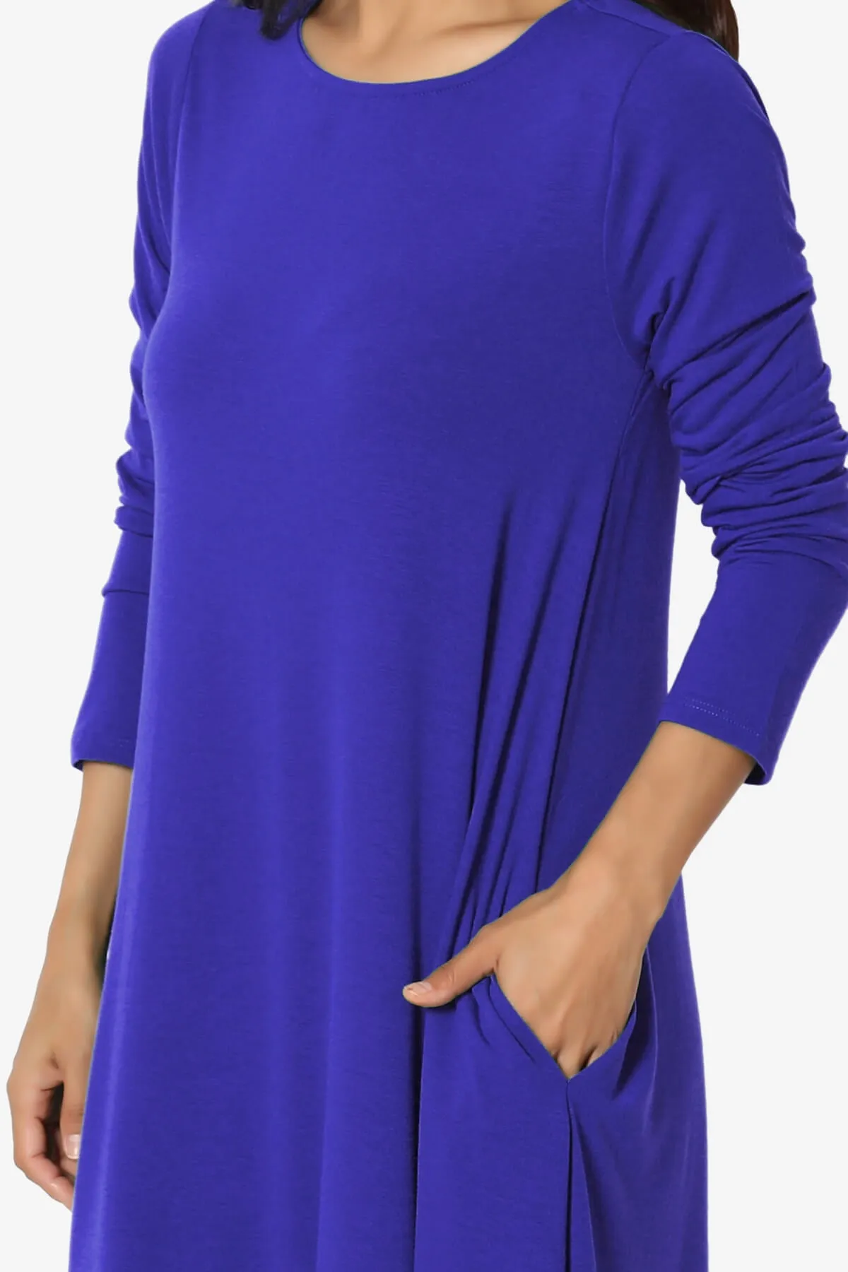 Allie Long Sleeve Jersey A-Line Dress