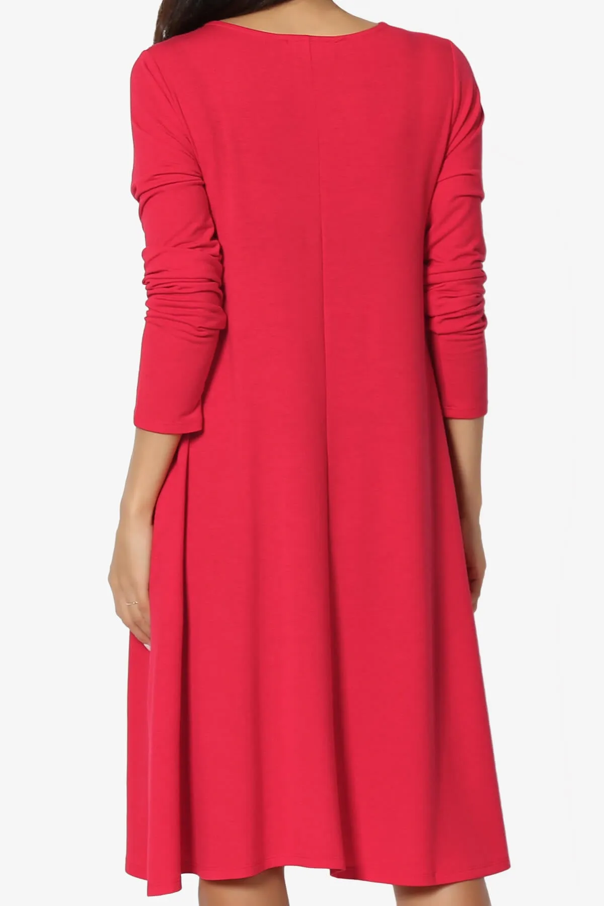 Allie Long Sleeve Jersey A-Line Dress