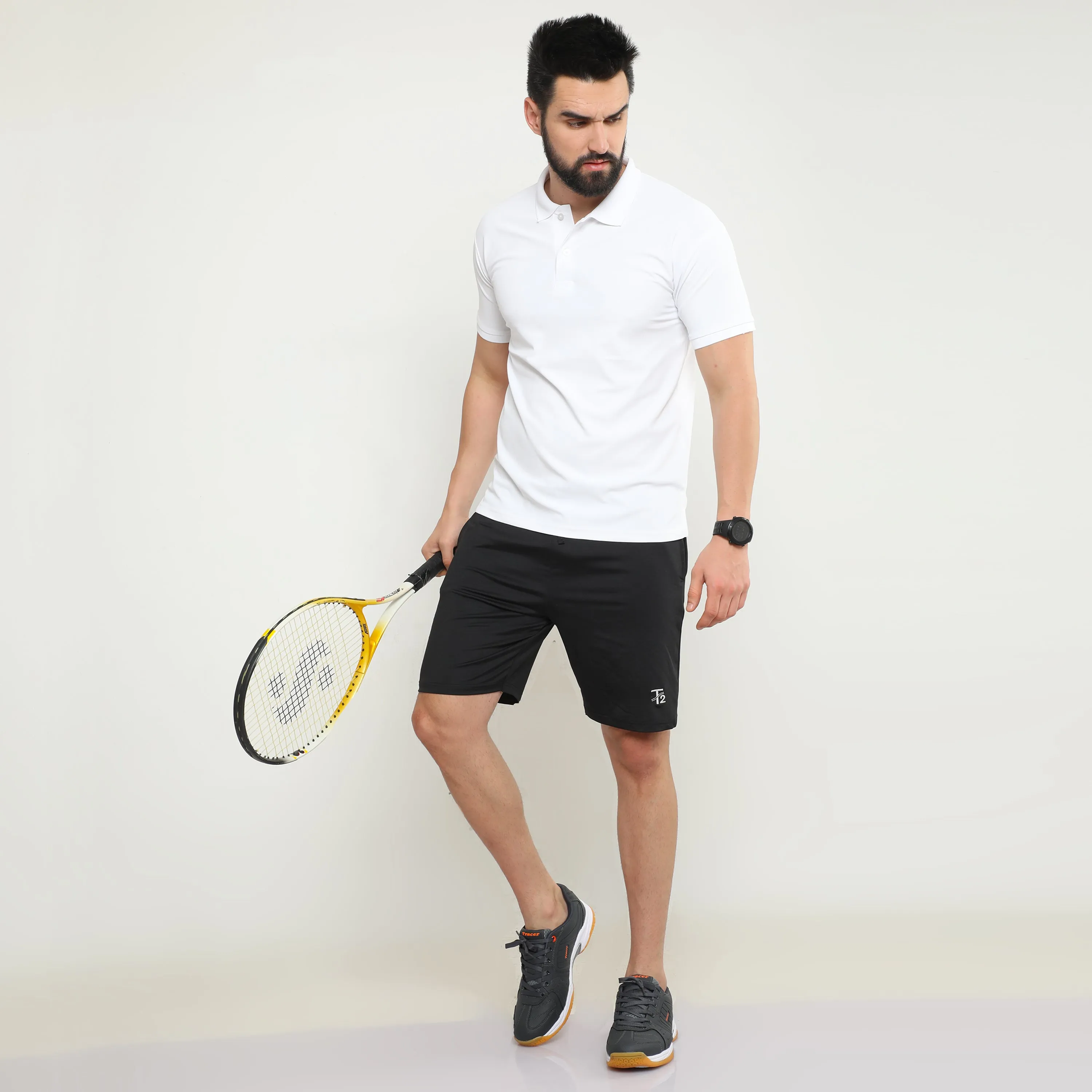 Alpha 1818 Comfortable Non Marking Tennis Shoes for Men