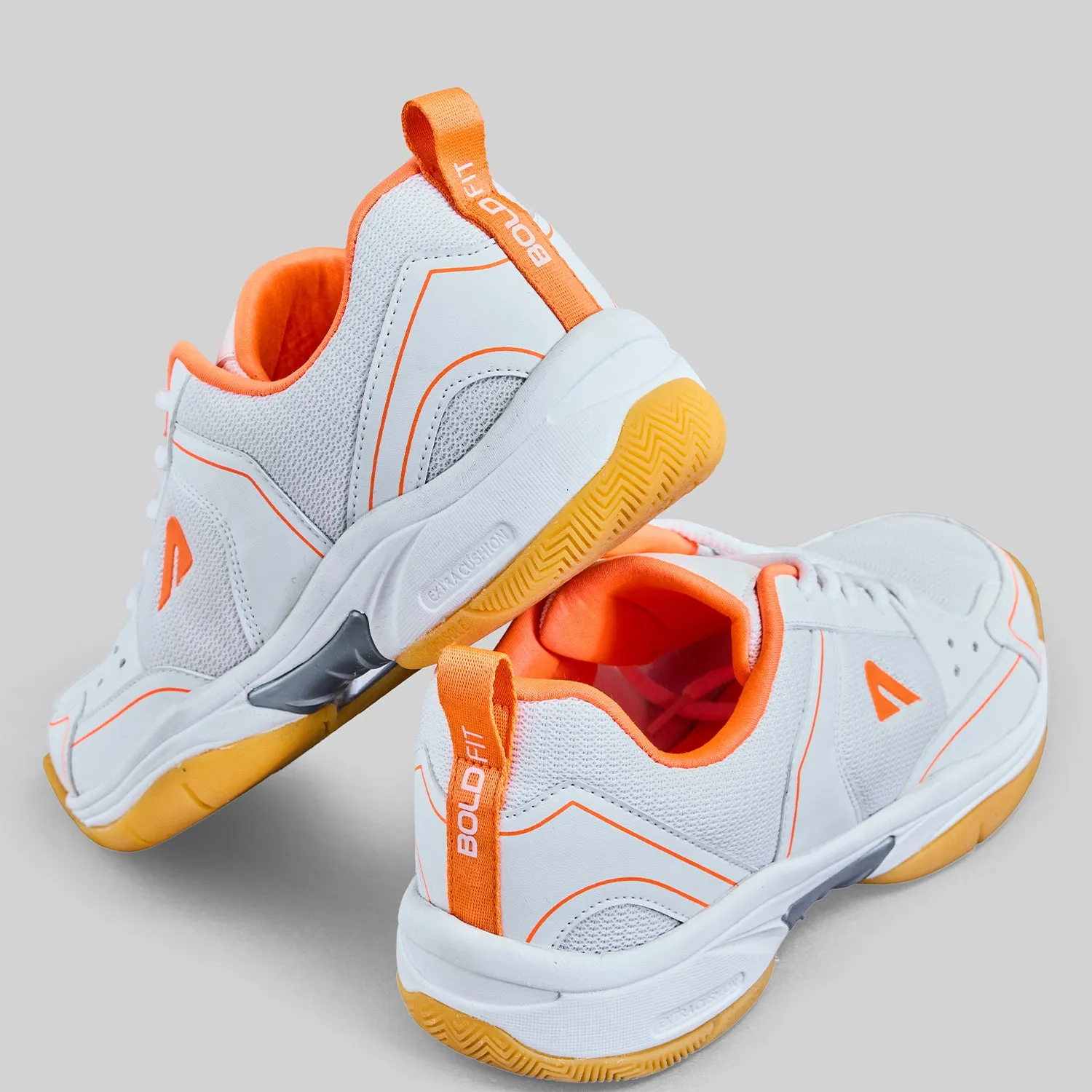 Archer Badminton Shoes - White/Orange