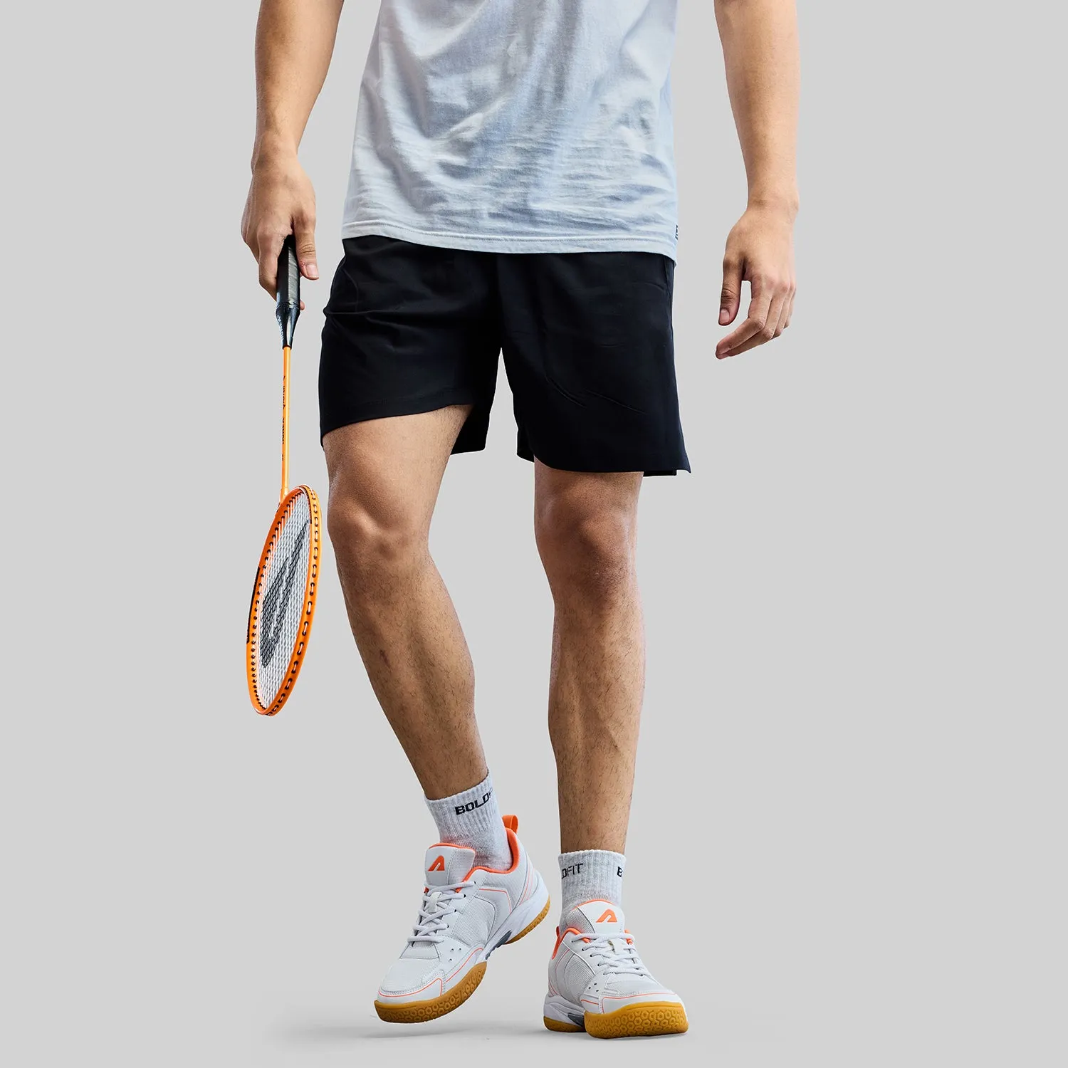Archer Badminton Shoes - White/Orange