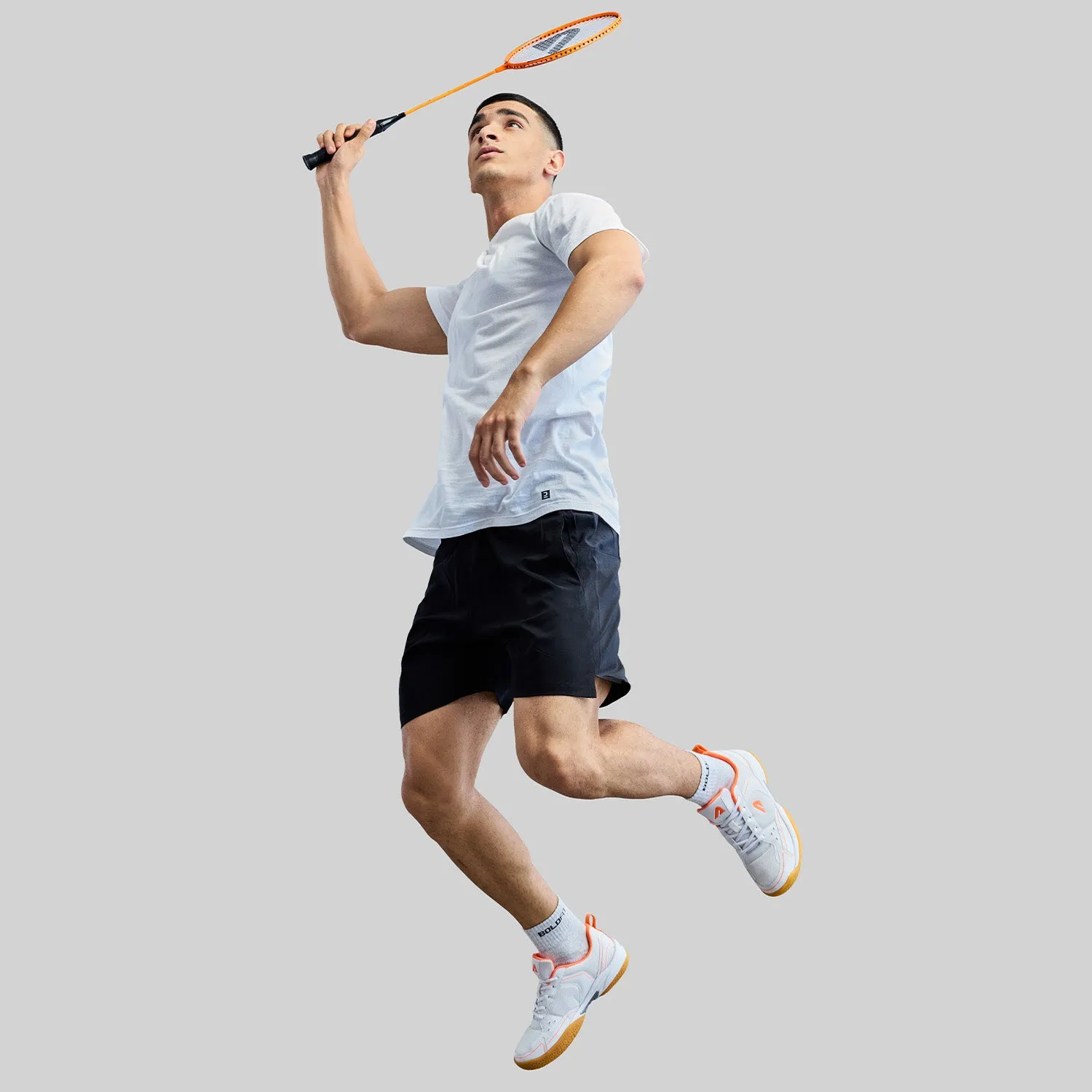 Archer Badminton Shoes - White/Orange
