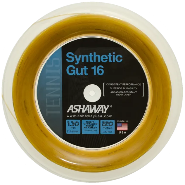 Ashaway Synthetic Gut 16 Tennis String