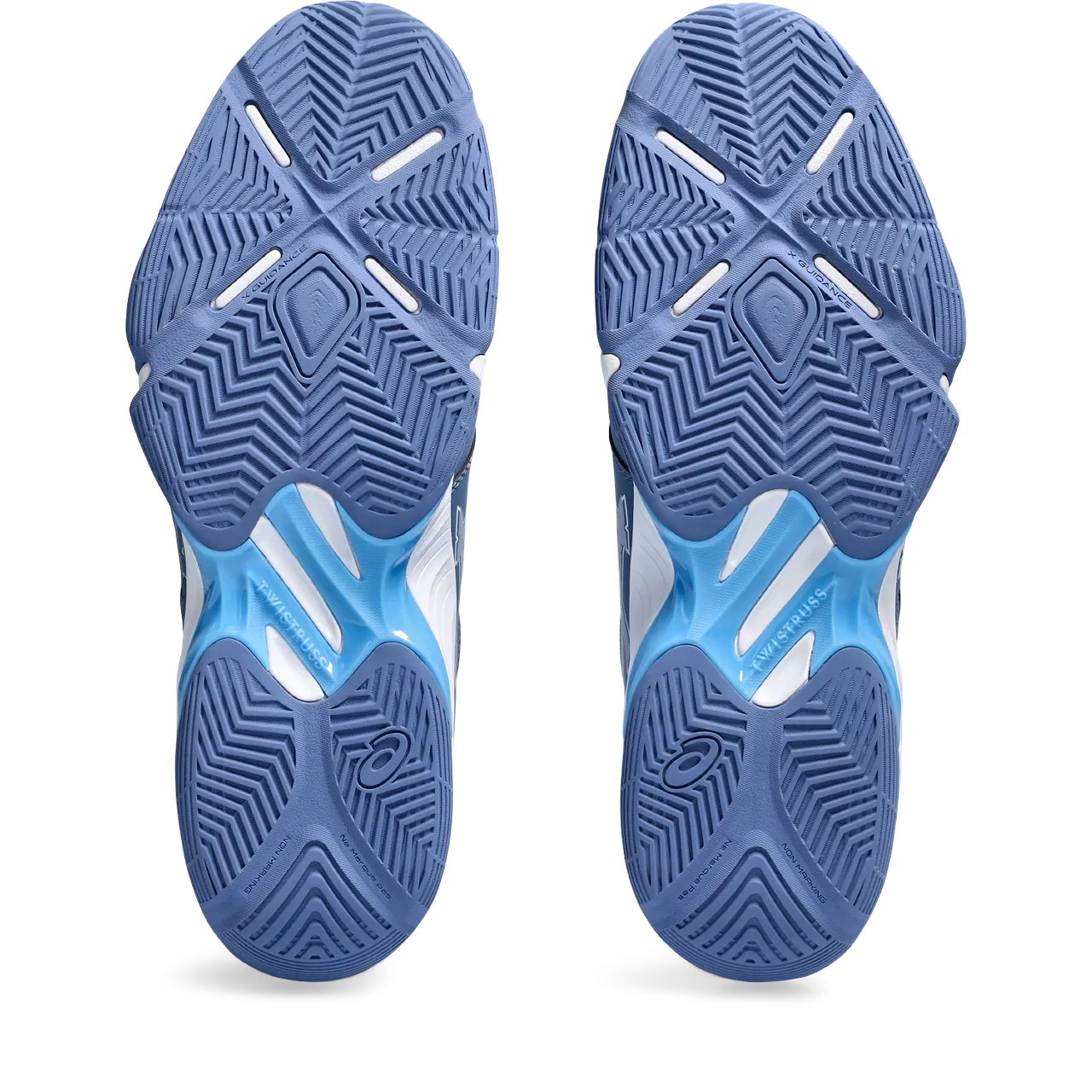 Asics Blade FF Men's Denim Blue & Lime Burst Indoor Court Shoes