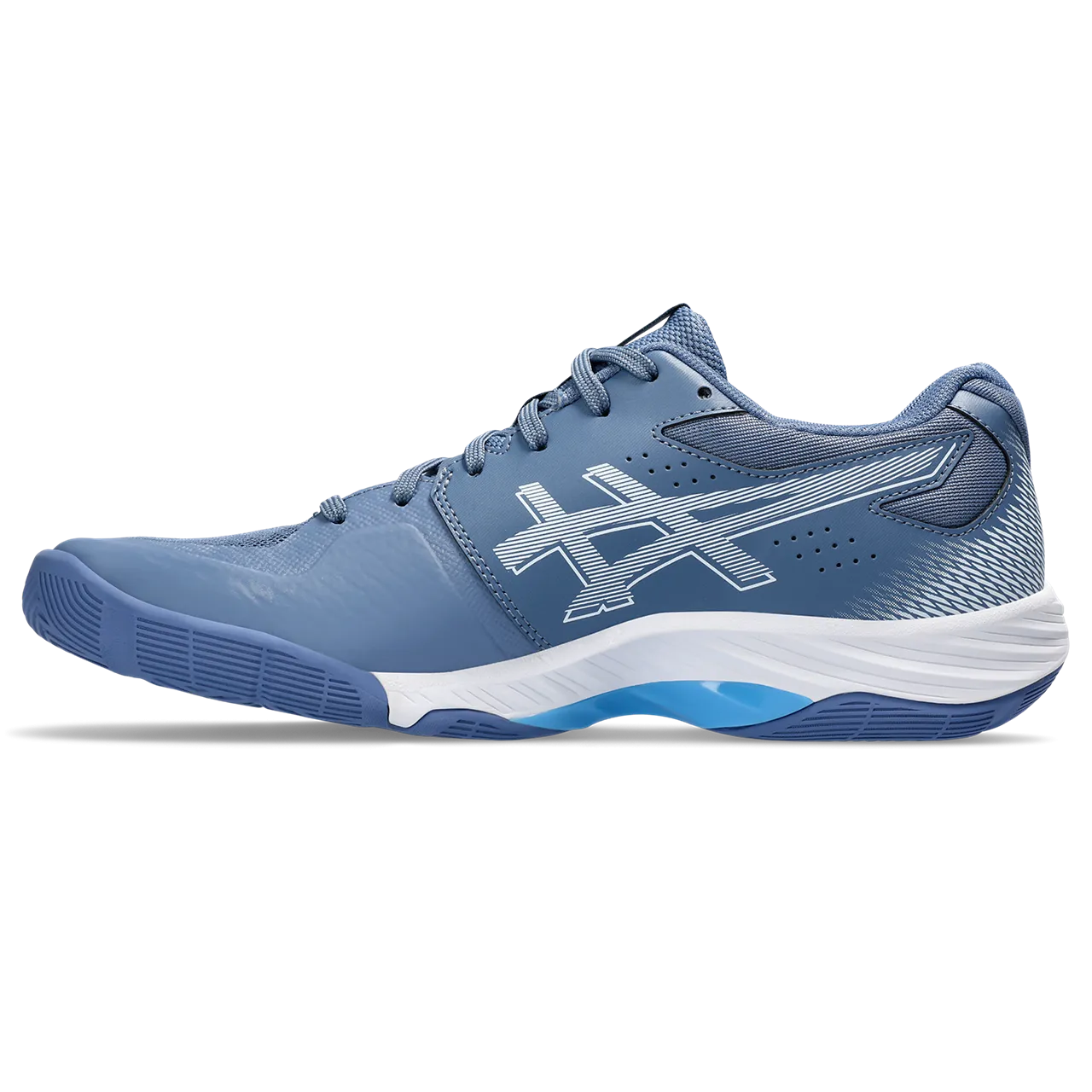 Asics Blade FF Men's Denim Blue & Lime Burst Indoor Court Shoes
