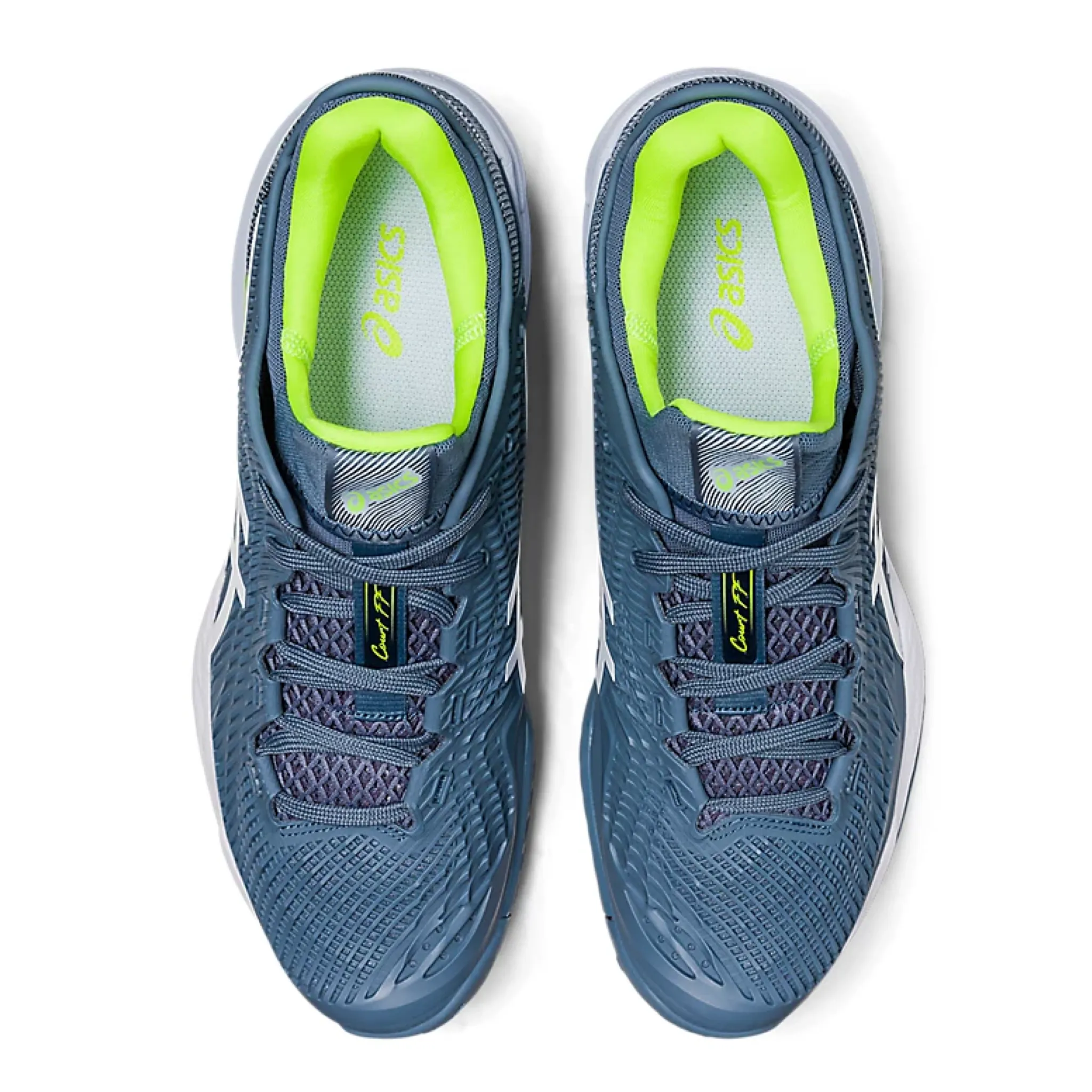 ASICS Court FF3 CLAY (Men's) Steel Blue/White
