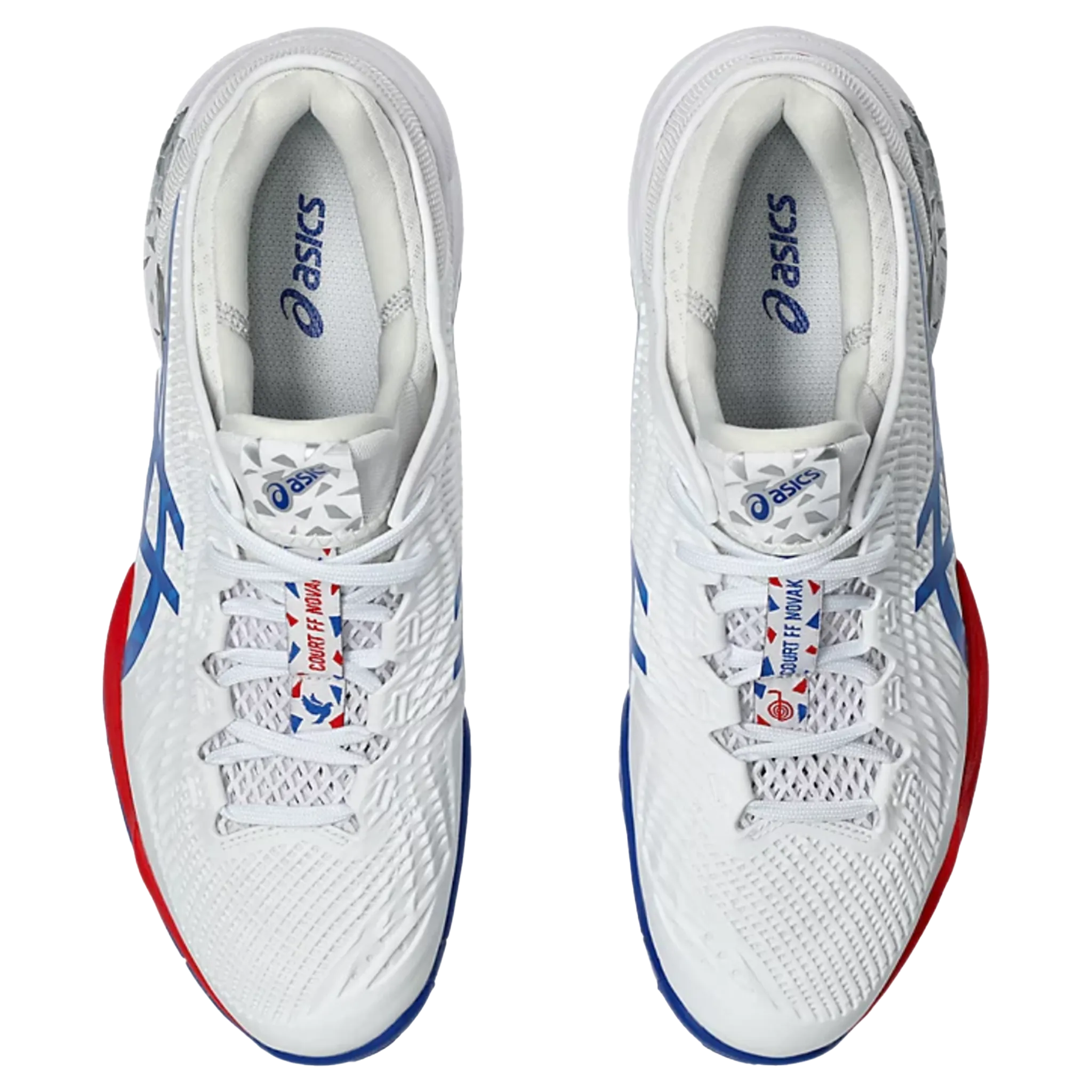 Asics Court FF3 Novak (Men's) White/Asics Blue