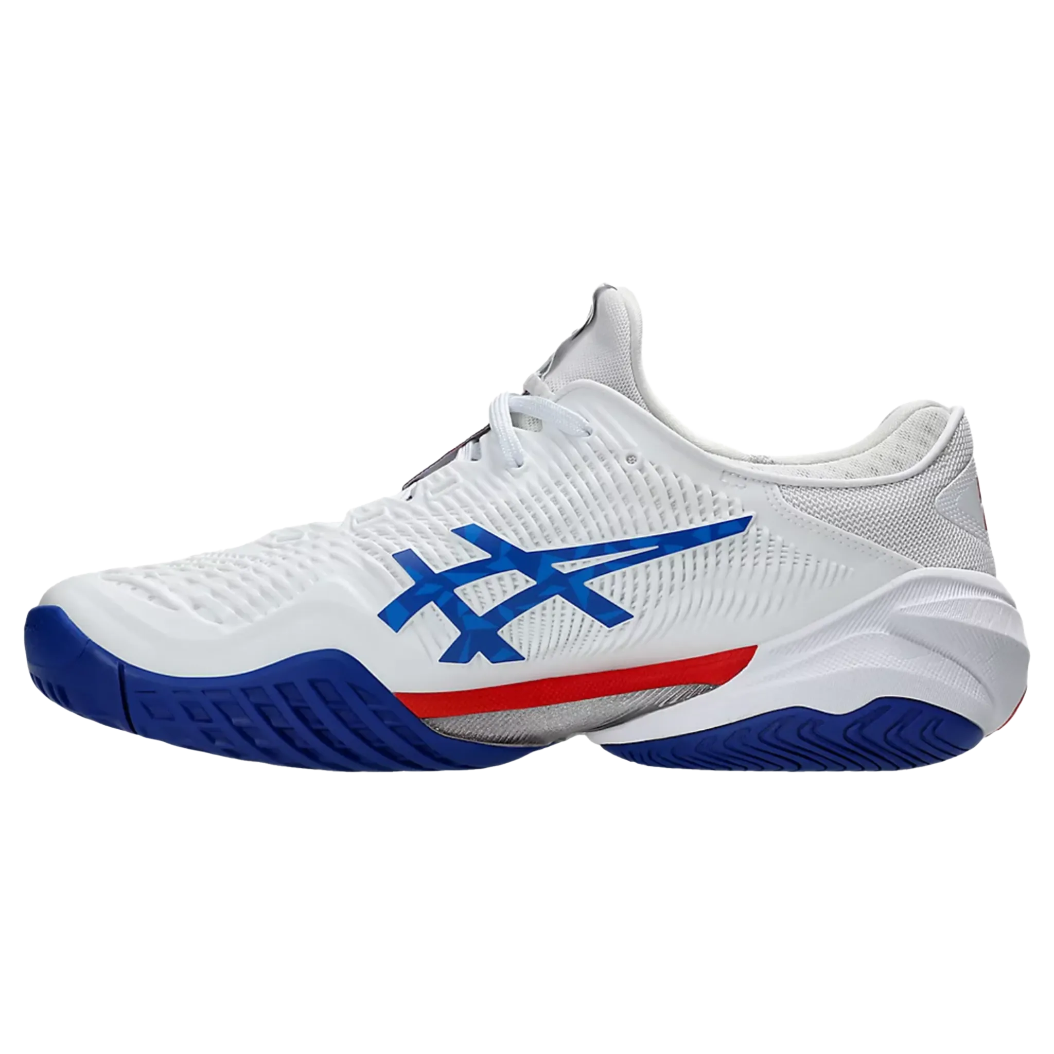 Asics Court FF3 Novak (Men's) White/Asics Blue