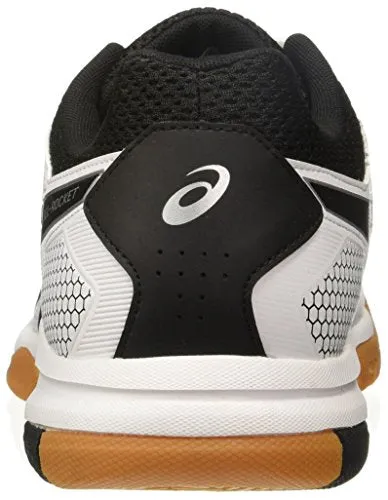 ASICS Men Gel-Rocket 8 White Badminton Shoes-6 UK/India (40 EU)(7 US) (B706Y-0190)