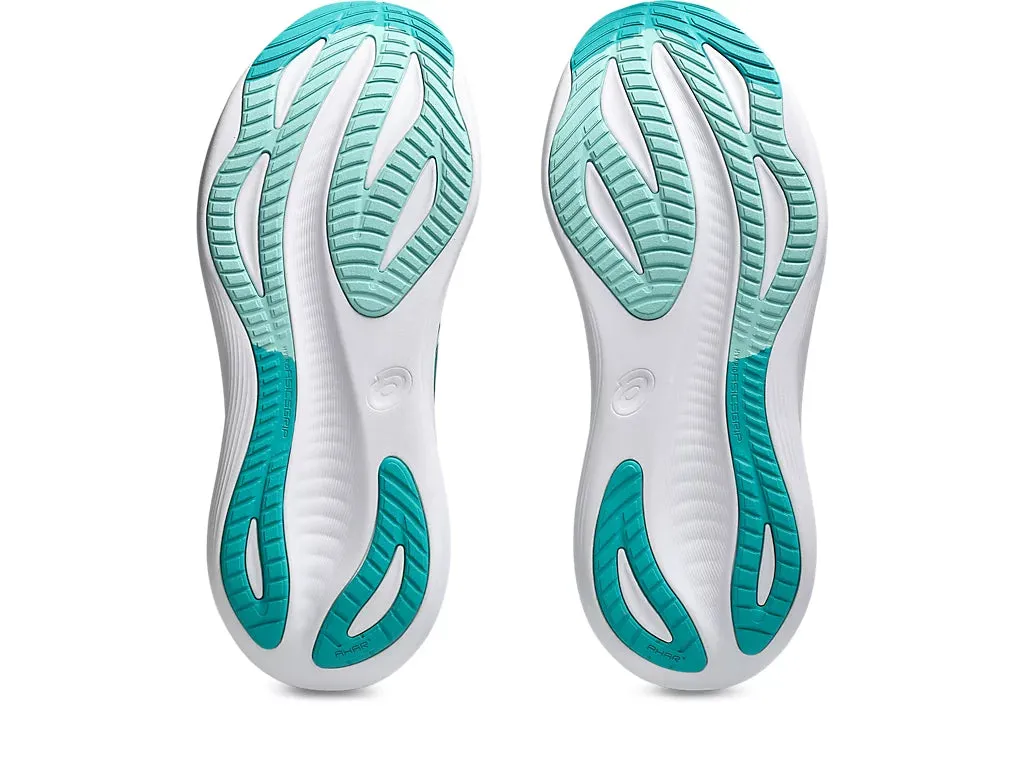 Asics Men's GEL-NIMBUS 27 Running Shoes in Wave Teal/Saxon Green