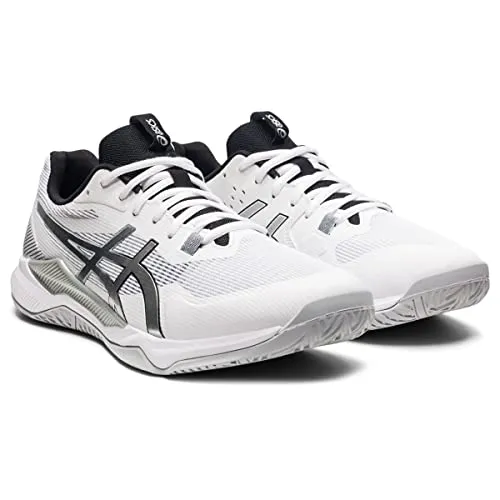 ASICS Men's Gel-Tactic Indoor Sport Shoes, 15, White/Pure Silver