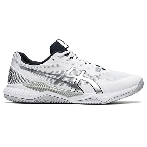 ASICS Men's Gel-Tactic Indoor Sport Shoes, 15, White/Pure Silver