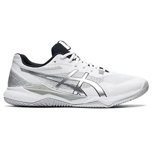 ASICS Men's Gel-Tactic Indoor Sport Shoes, 15, White/Pure Silver