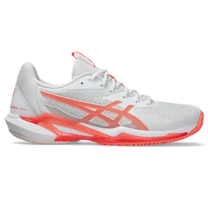 Asics Solution Speed FF3 White/Sun Coral Women's Tennis Shoes