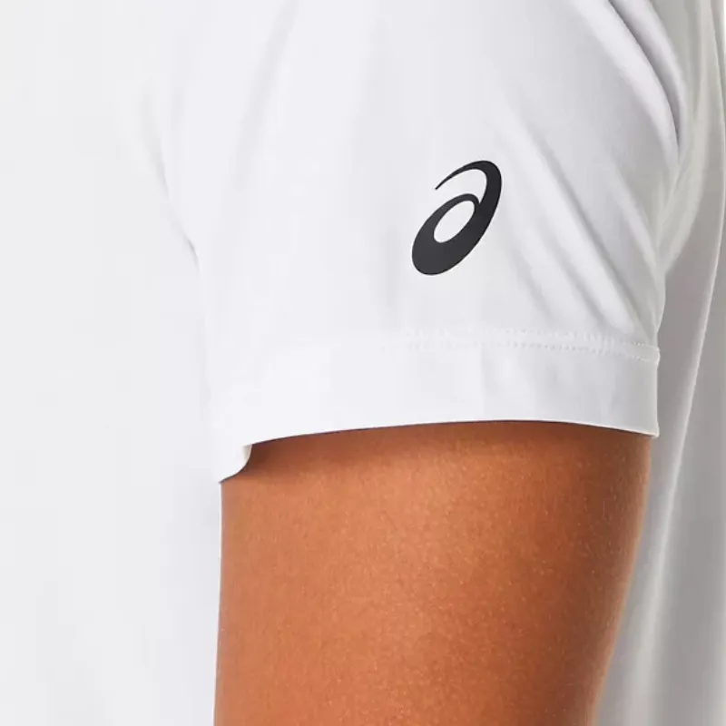 Asics Women Court Graphic Tee - Brilliant White