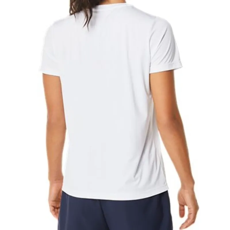 Asics Women Court Graphic Tee - Brilliant White