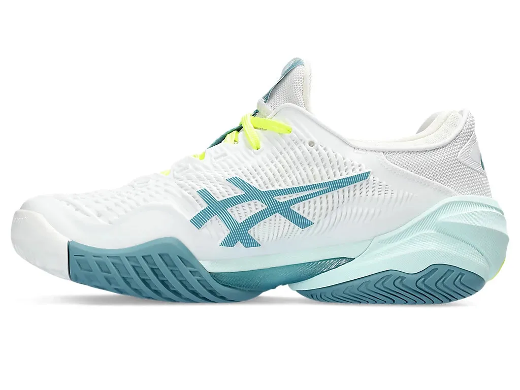 Asics Women's COURT FF 3 Tennis Shoes in White/Soothing Sea