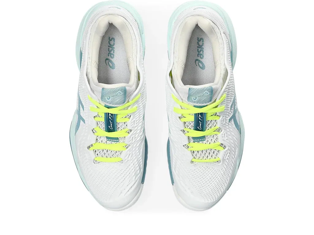 Asics Women's COURT FF 3 Tennis Shoes in White/Soothing Sea