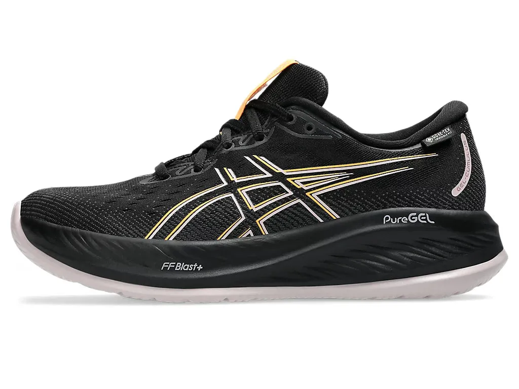 Asics Women's GEL-CUMULUS 26 GTX Running Shoes in Black/Stadium Orange