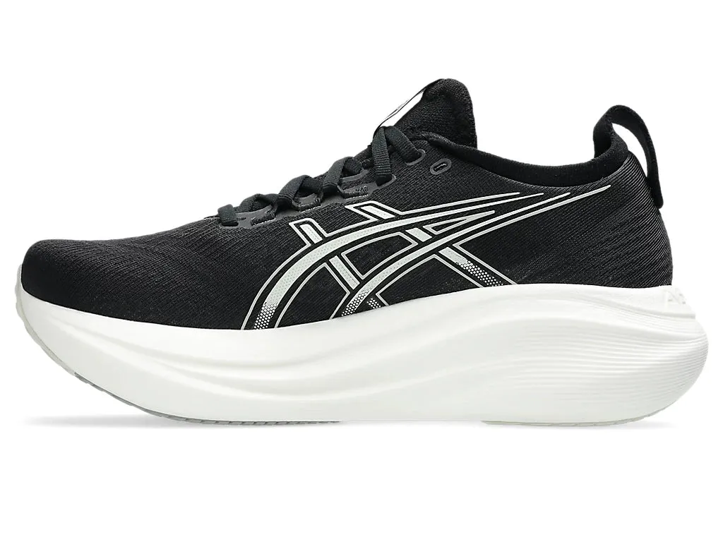 Asics Women's GEL-NIMBUS 27 Narrow (2A) Running Shoes in Black/Lake Grey