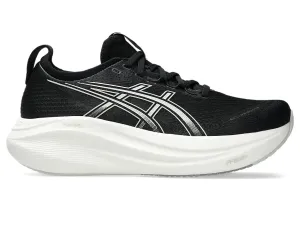 Asics Women's GEL-NIMBUS 27 Narrow (2A) Running Shoes in Black/Lake Grey