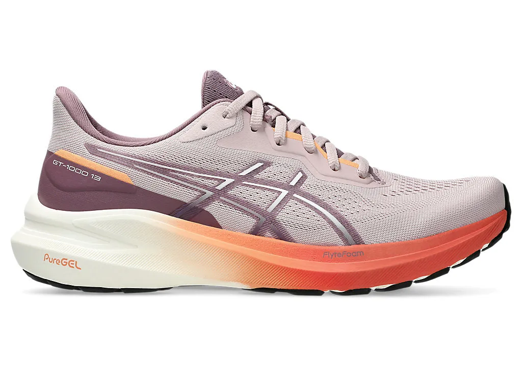 Asics Women's Gt-1000 13 Running Shoes in Watershed Rose/White