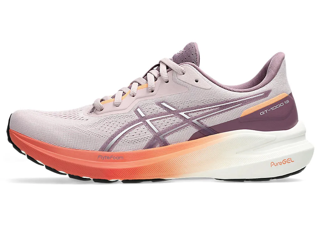 Asics Women's Gt-1000 13 Running Shoes in Watershed Rose/White