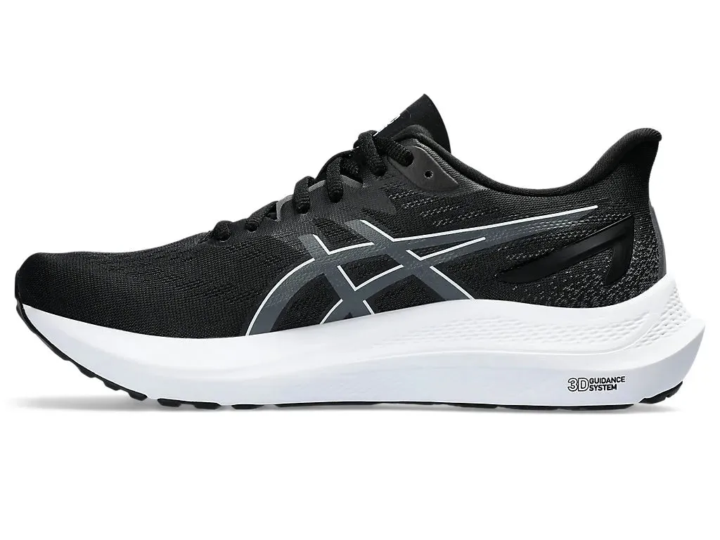 Asics Women's GT-2000 12 Narrow (2A) Running Shoes in Black/Carrier Grey