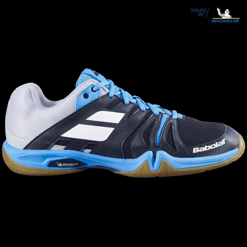 Babolat Shadow Team Badminton Shoes - Black Blue